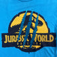 turquoise Jurassic World logo short-sleeve shirt
