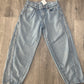 Old Navy brand, high waisted barrel leg fit