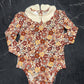 Joie Pink Cream Floral Long Sleeve Onesie
