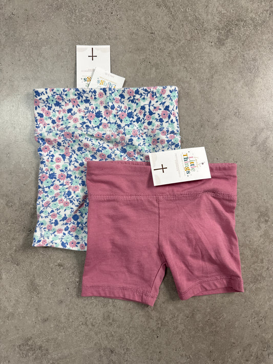 2 PC BCBG girls biker shorts