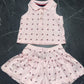 Tommy Hilfiger baby's light pink polo shirt and matching skirt