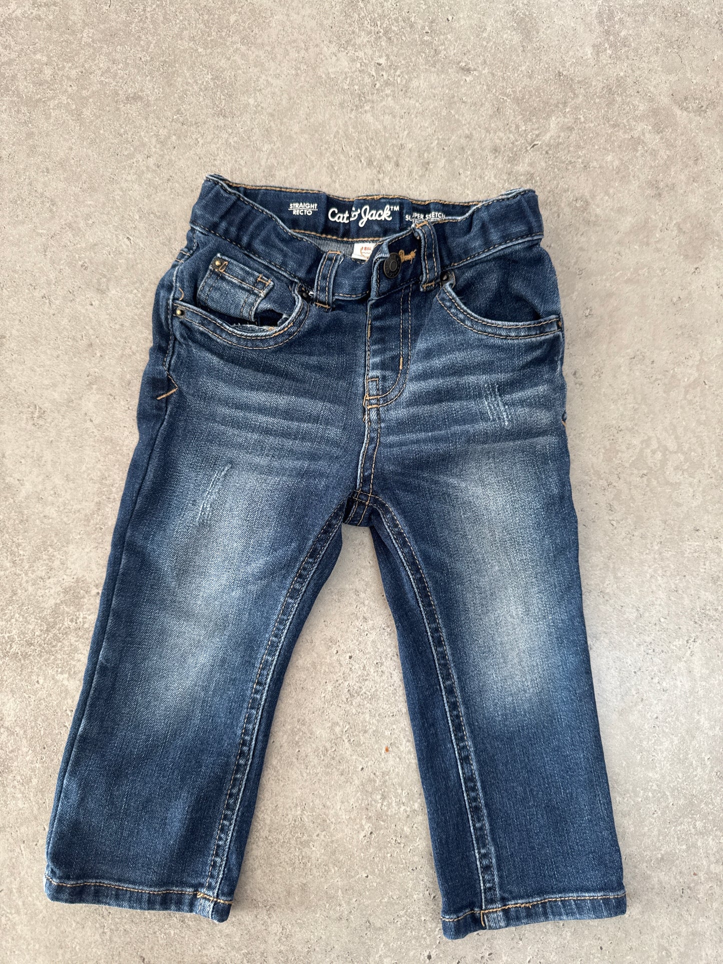 Cat & Jack straight-fit, super stretch denim jean