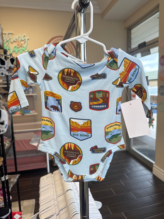 (0-3) NWT Angel dear National Park bodysuit