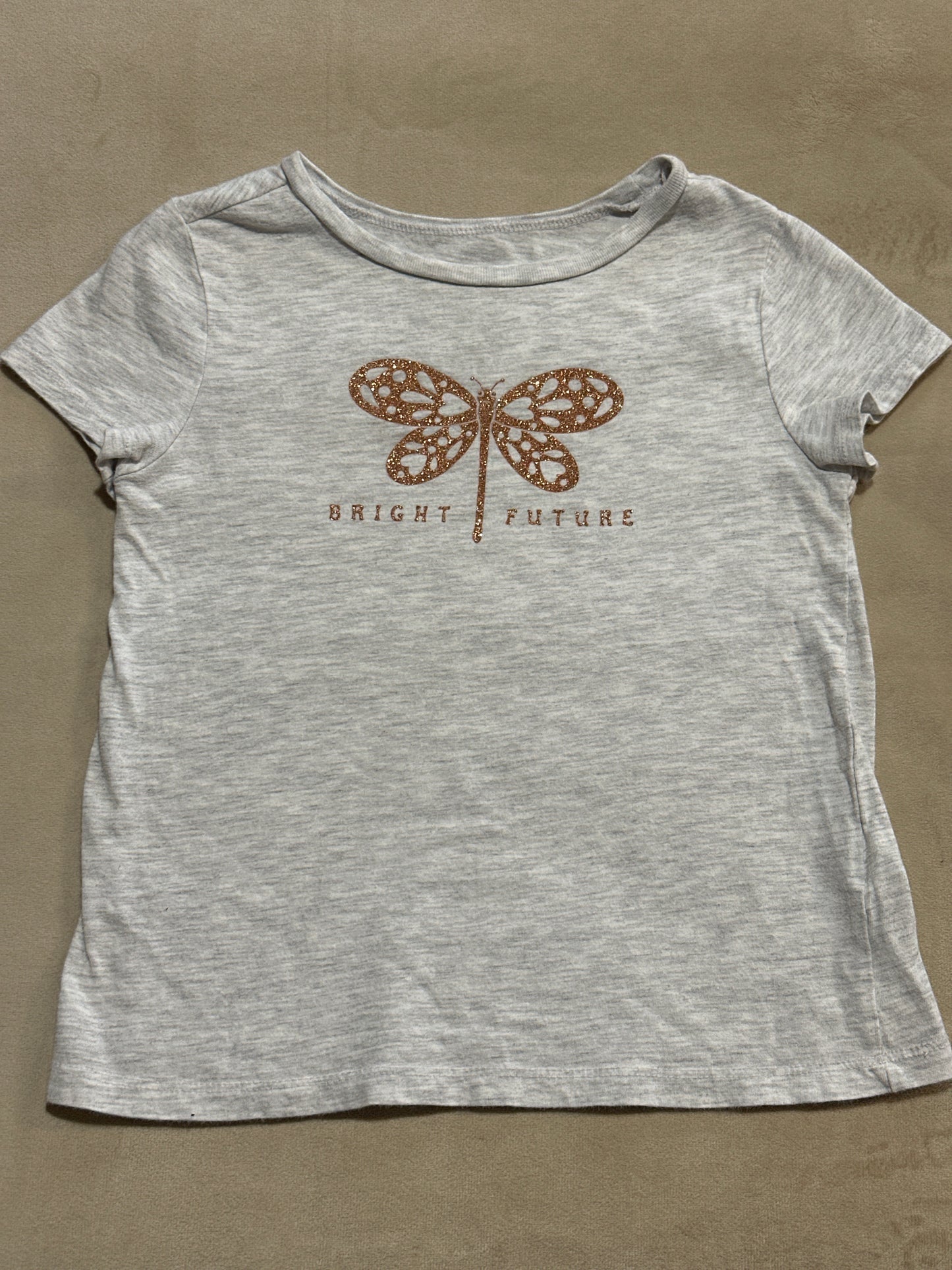 Carters Butterfly girls shirt size Small (6-7)