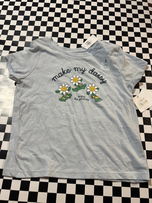 Old Navy girls shirt size 6-7 blue NWT