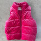 Gymboree fuchsia velvet puffer ves