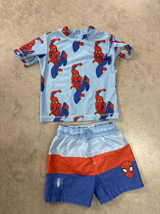 Marble Spider-Man two piece swim set ￼