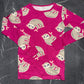 New Carter's Girls Sloth Pajama Set Snug fit Pink
