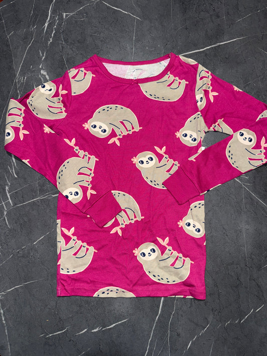 New Carter's Girls Sloth Pajama Set Snug fit Pink