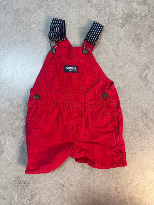 OshKosh B'gosh red shortalls 12m