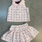 Tommy Hilfiger girls' sleeveless polo top and matching skirt set