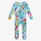 Posh Peanut Wave Footie is a one-piece zippered sleeper