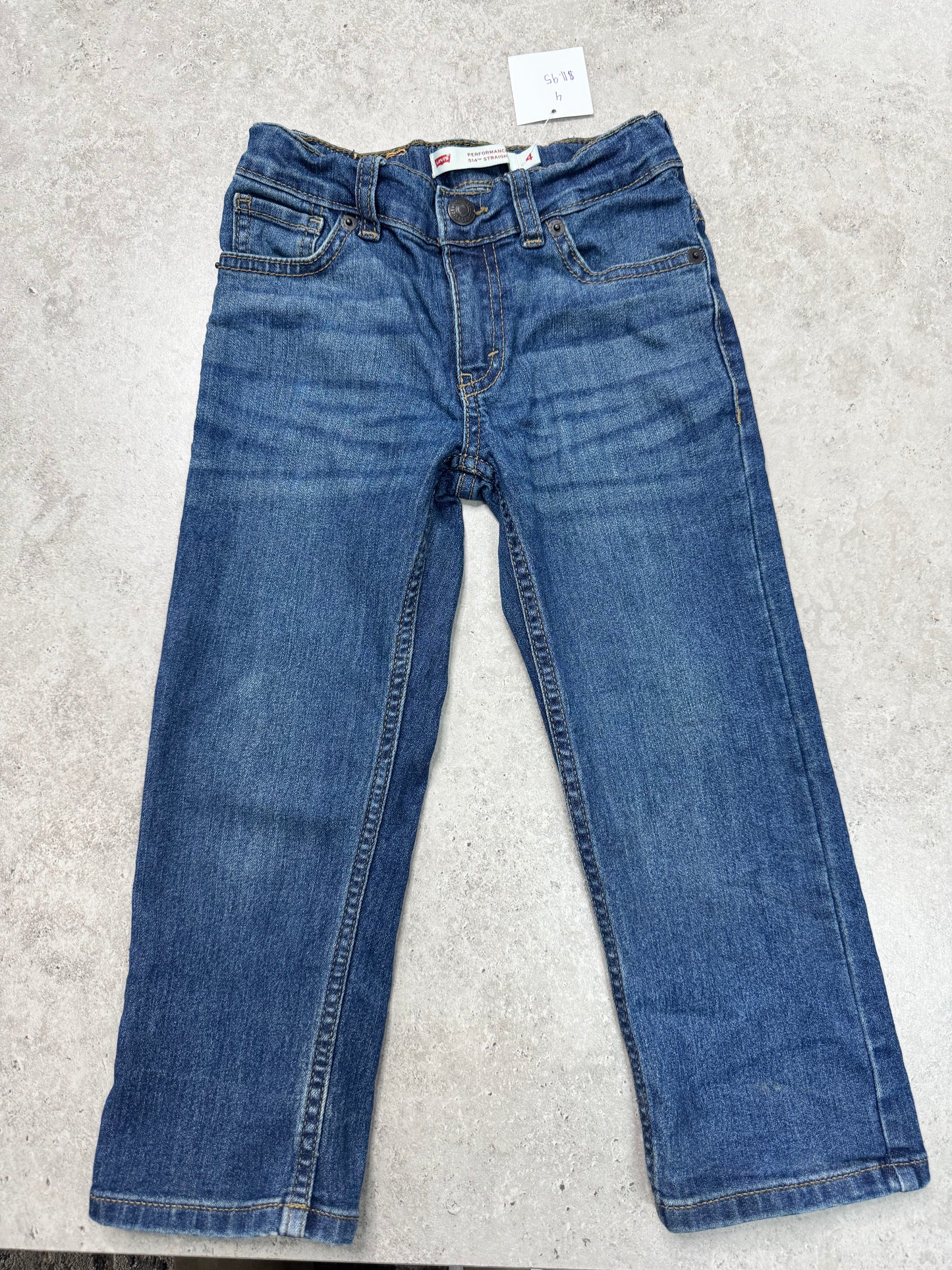 Levi's 514 Youth Boys slim fit stretch blue denim jeans