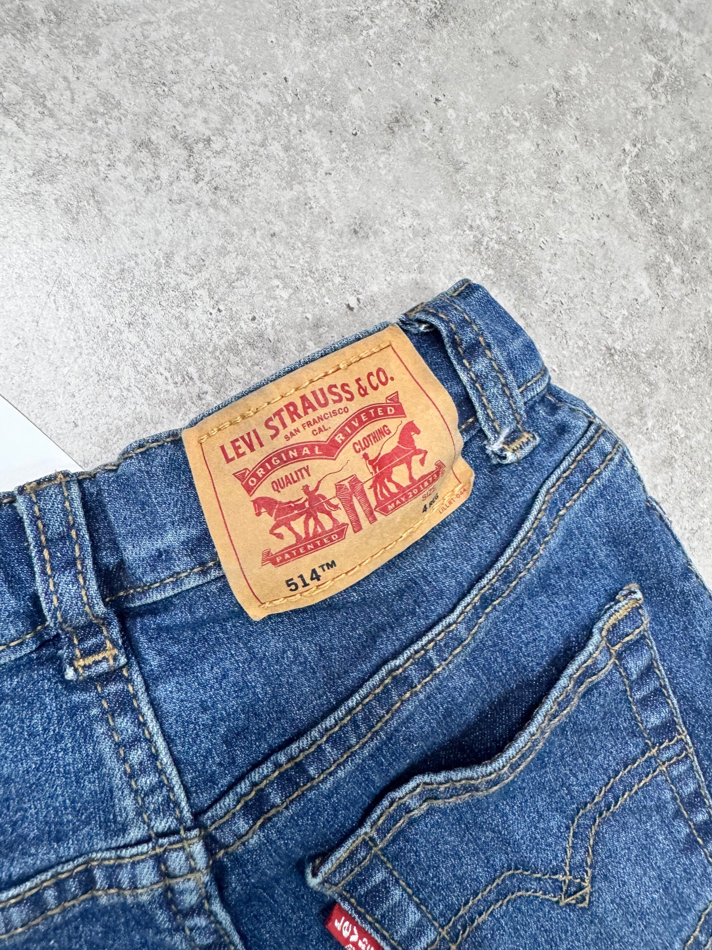 Levi's 514 Youth Boys slim fit stretch blue denim jeans